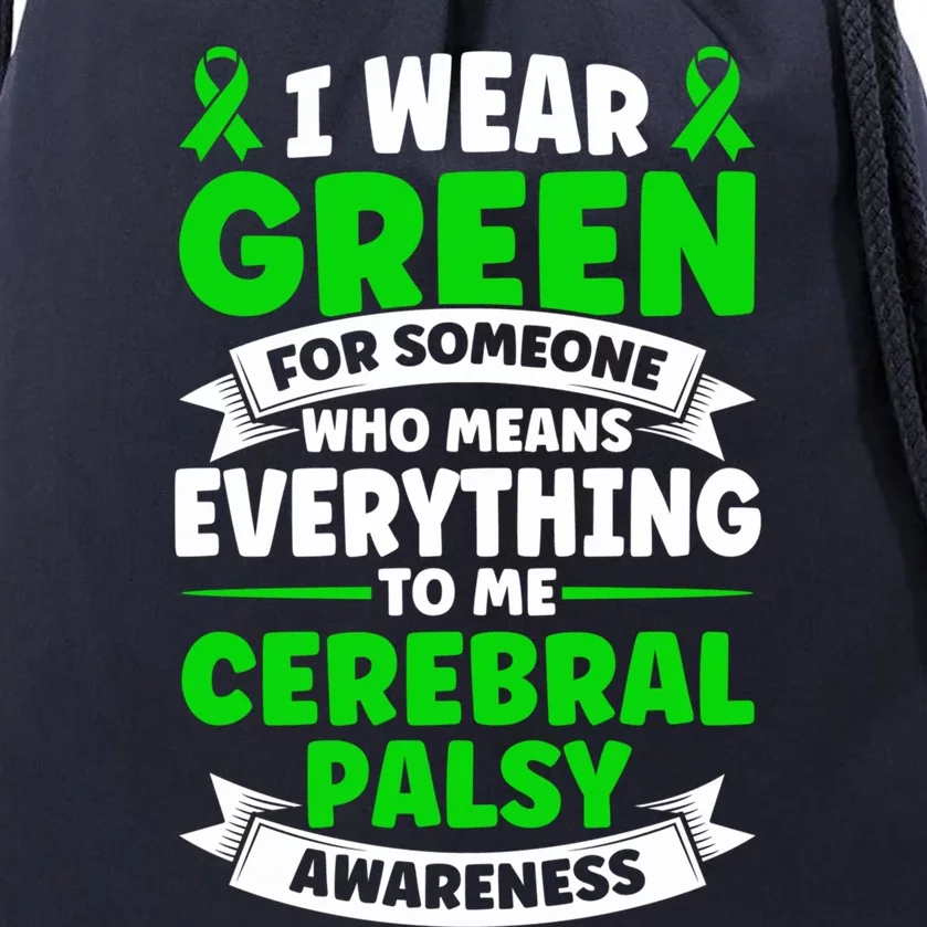 Brain Damage Cerebral Palsy Awareness Cerebral Palsy Gift Drawstring Bag