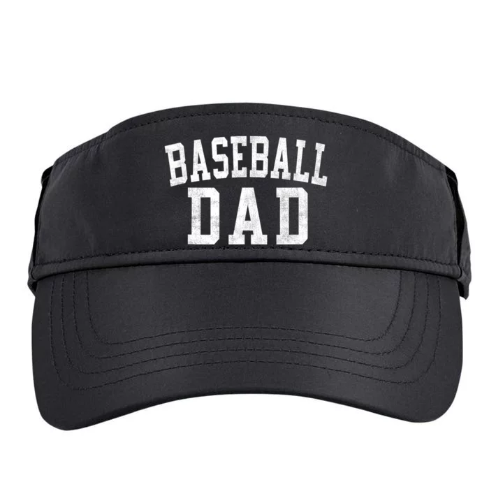 Baseball Dad Classic Bold Font FatherS Day Daddy Adult Drive Performance Visor