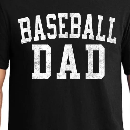 Baseball Dad Classic Bold Font FatherS Day Daddy Pajama Set