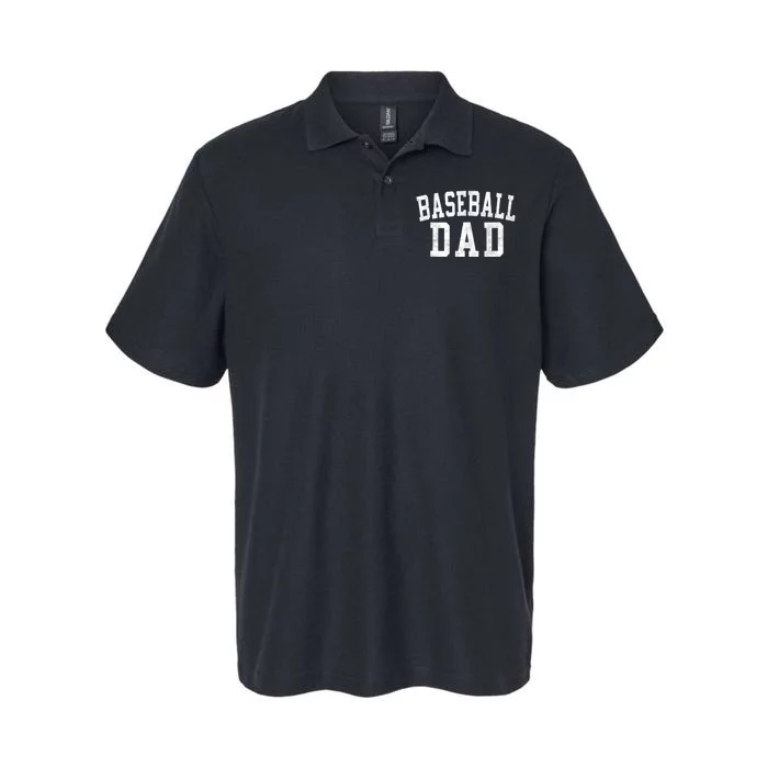 Baseball Dad Classic Bold Font FatherS Day Daddy Softstyle Adult Sport Polo