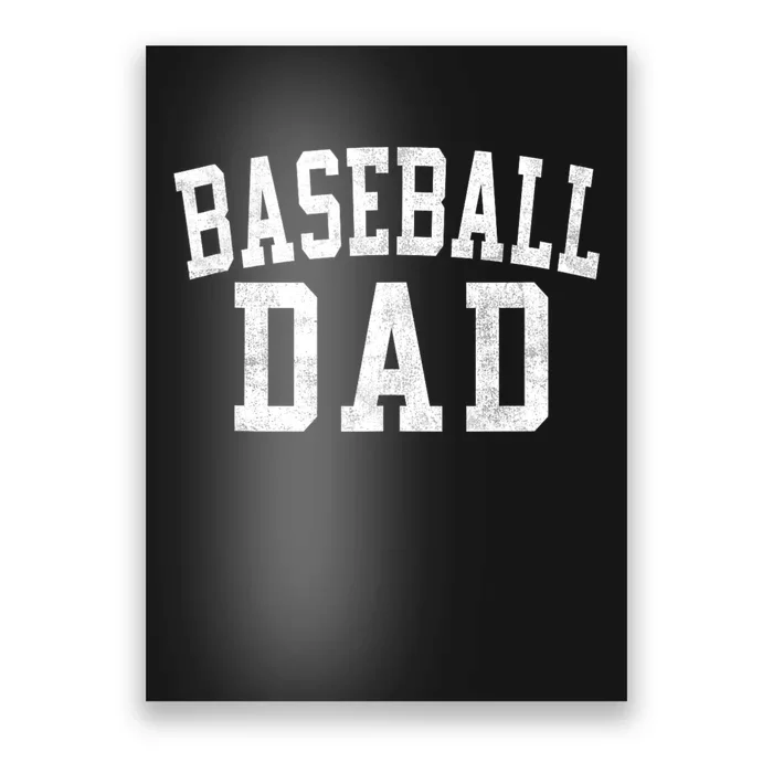 Baseball Dad Classic Bold Font FatherS Day Daddy Poster