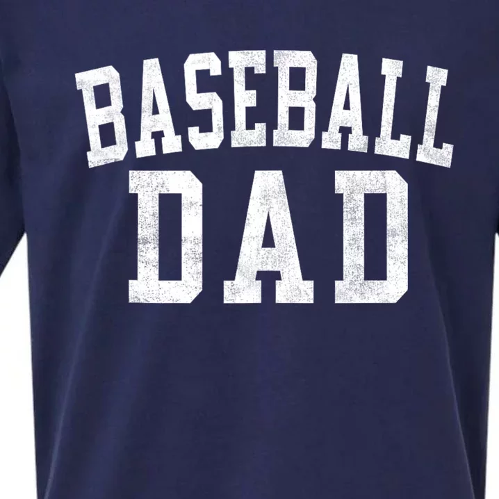 Baseball Dad Classic Bold Font FatherS Day Daddy Sueded Cloud Jersey T-Shirt