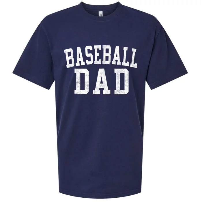 Baseball Dad Classic Bold Font FatherS Day Daddy Sueded Cloud Jersey T-Shirt