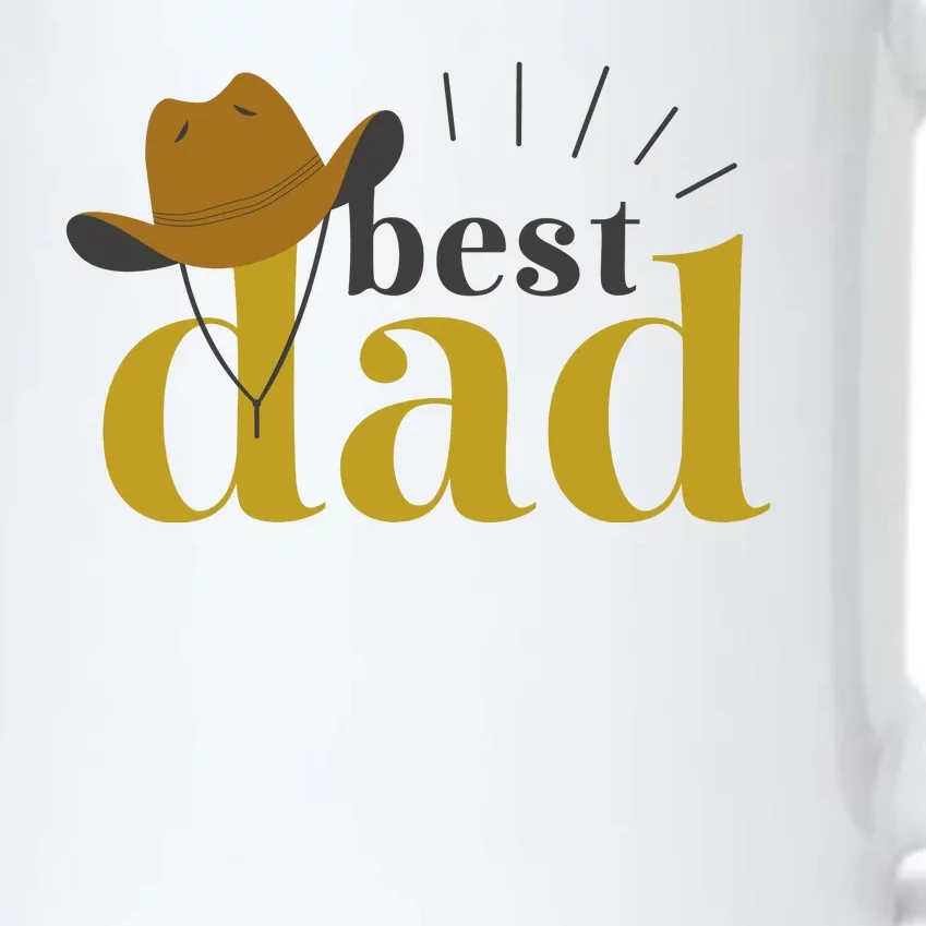 Best Dad Cowboy Black Color Changing Mug