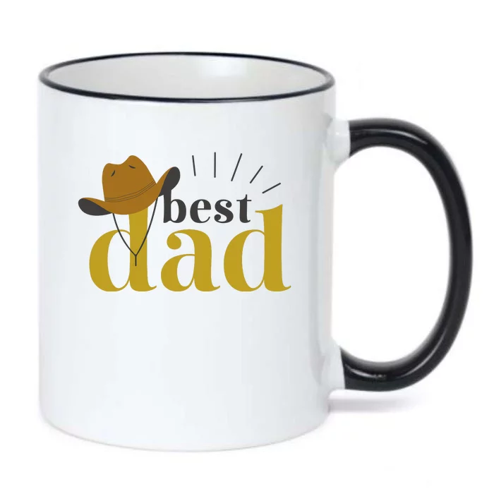 Best Dad Cowboy Black Color Changing Mug