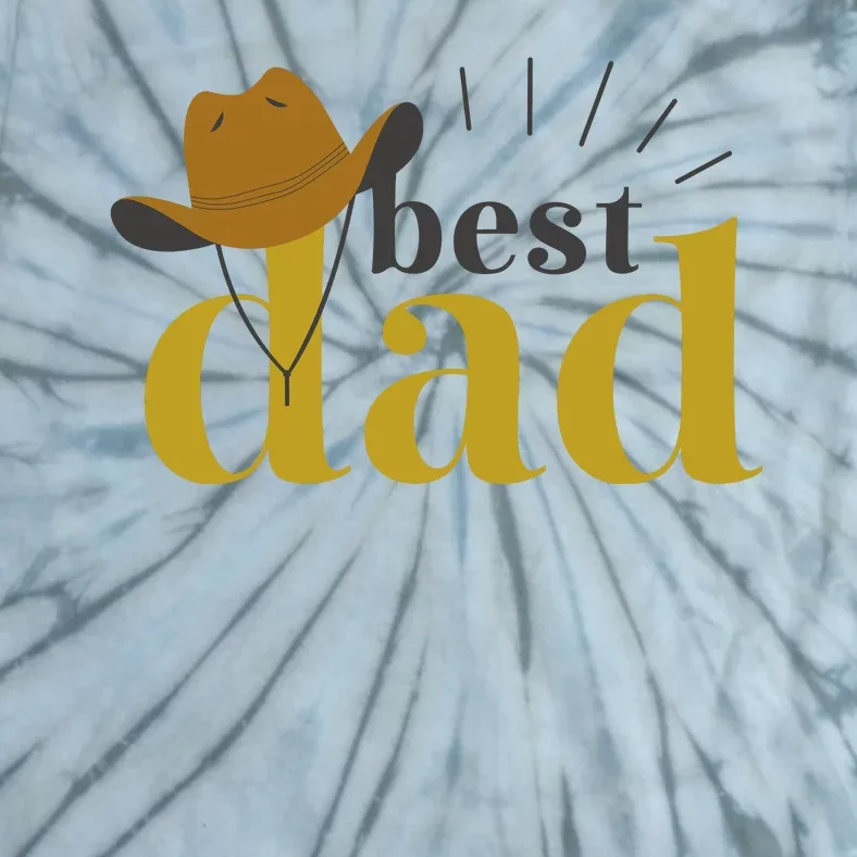 Best Dad Cowboy Tie-Dye T-Shirt