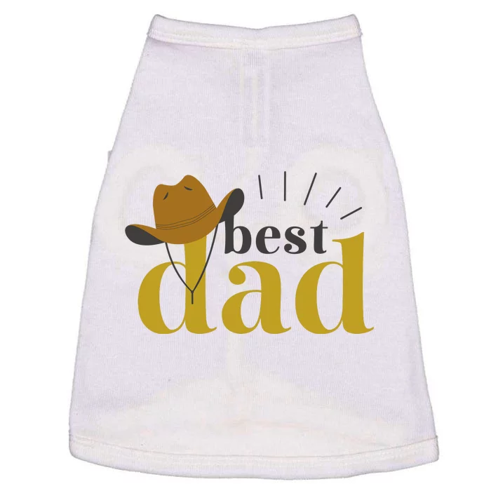 Best Dad Cowboy Doggie Tank