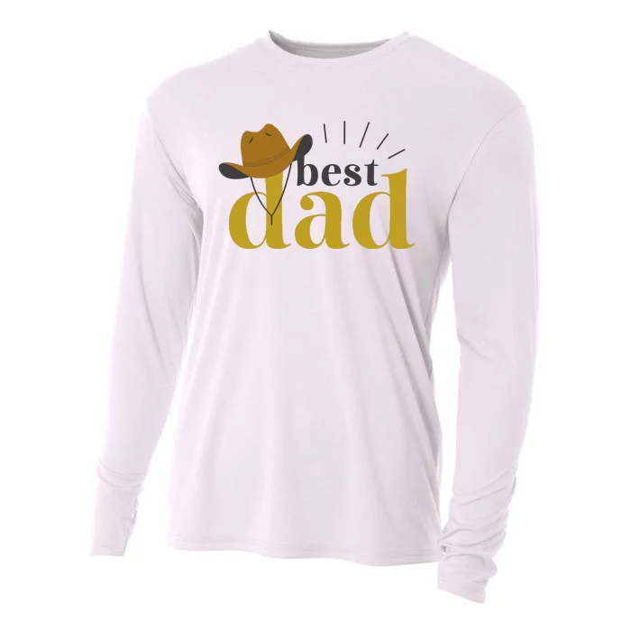 Best Dad Cowboy Cooling Performance Long Sleeve Crew