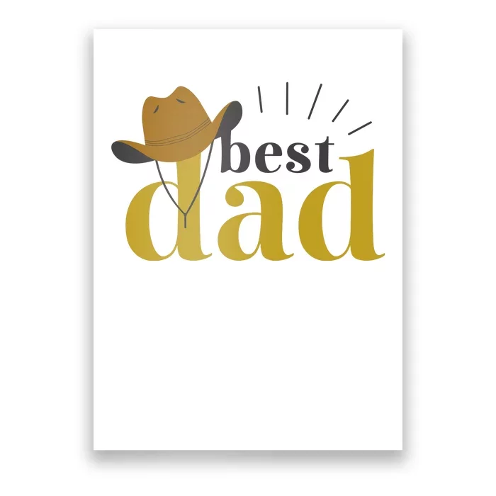 Best Dad Cowboy Poster