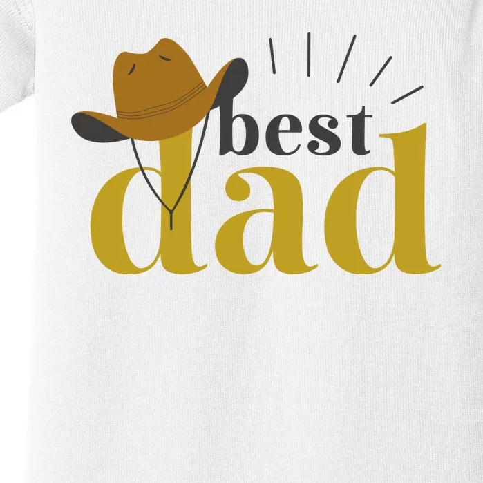 Best Dad Cowboy Baby Bodysuit