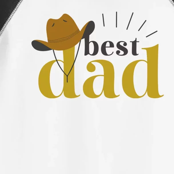 Best Dad Cowboy Toddler Fine Jersey T-Shirt