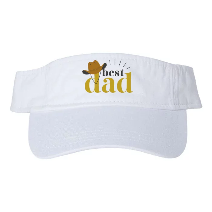 Best Dad Cowboy Valucap Bio-Washed Visor