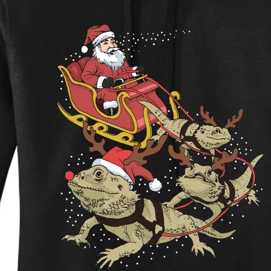 Bearded Dragon Christmas Women's Pullover Hoodie