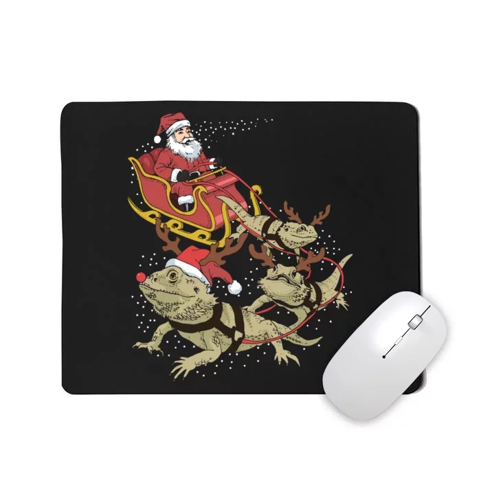 Bearded Dragon Christmas Mousepad