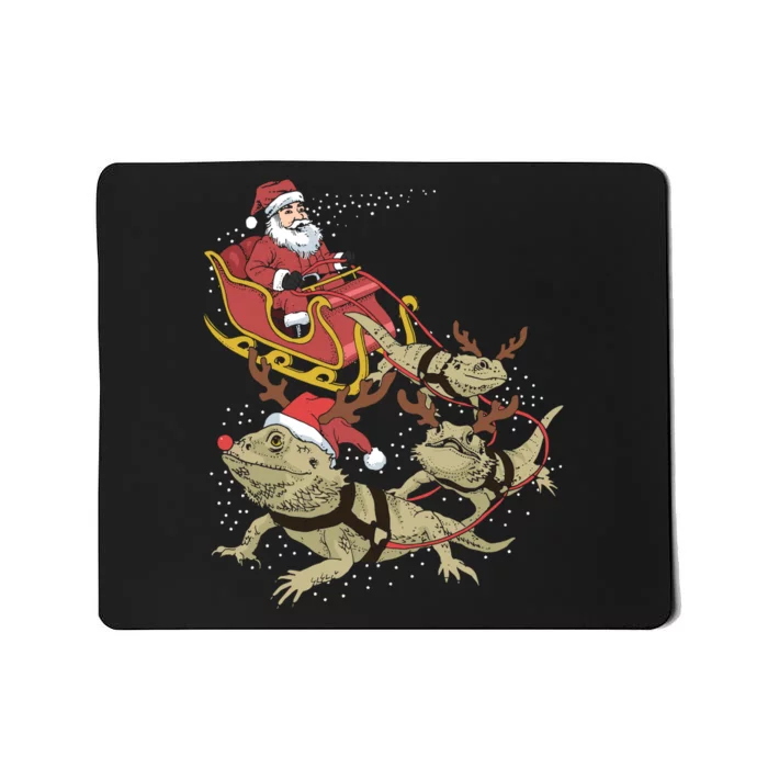 Bearded Dragon Christmas Mousepad