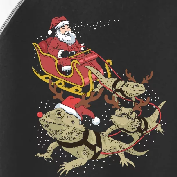 Bearded Dragon Christmas Toddler Fine Jersey T-Shirt