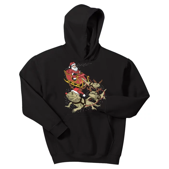 Bearded Dragon Christmas Kids Hoodie