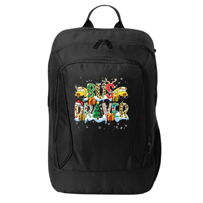 Bus Driver Christmas School Bus Driver Xmas Party City Backpack