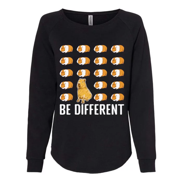 Be different Capybaras Funny Capibara Rodent Capybara Womens California Wash Sweatshirt