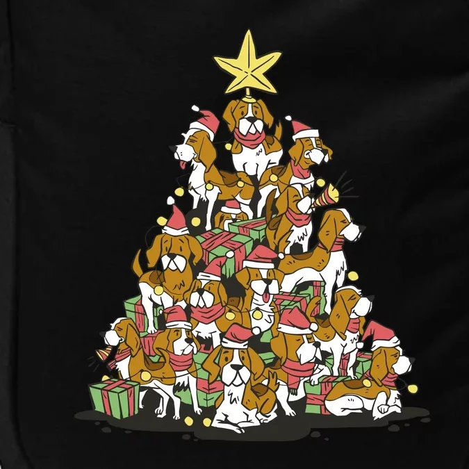 Beagle Dogs Christmas Tree Impact Tech Backpack