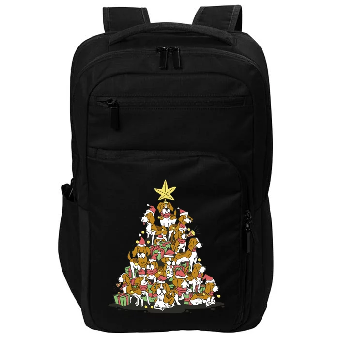 Beagle Dogs Christmas Tree Impact Tech Backpack