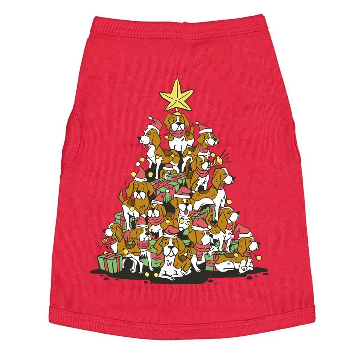 Beagle Dogs Christmas Tree Doggie Tank