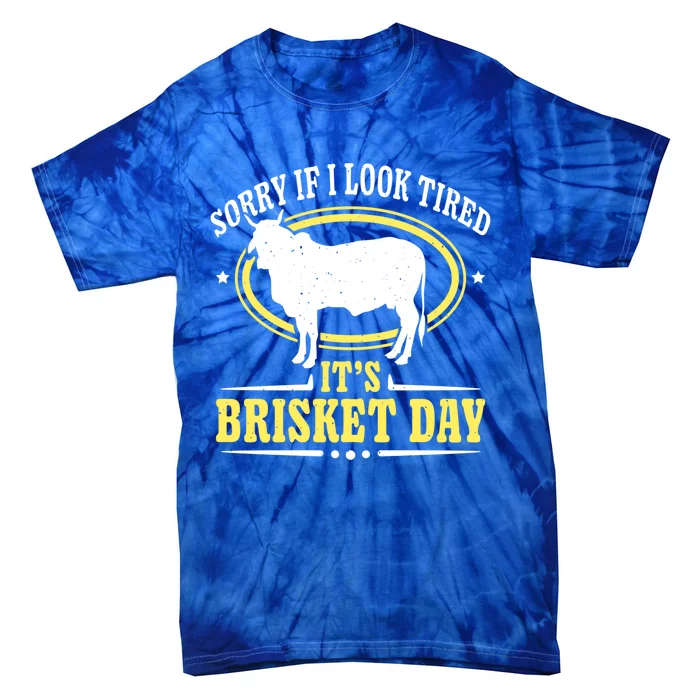 Brisket Day Cool Gift Brisket Grilling Barbecue Smoke Brisket Gift Tie-Dye T-Shirt