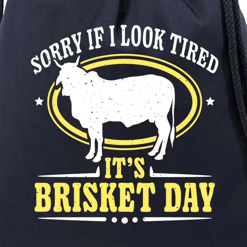 Brisket Day Cool Gift Brisket Grilling Barbecue Smoke Brisket Gift Drawstring Bag