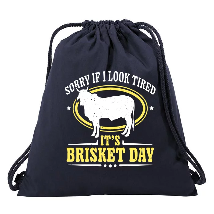 Brisket Day Cool Gift Brisket Grilling Barbecue Smoke Brisket Gift Drawstring Bag