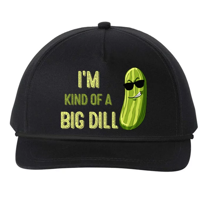 Big Deal Dill Pickle Funny Slogan Snapback Five-Panel Rope Hat