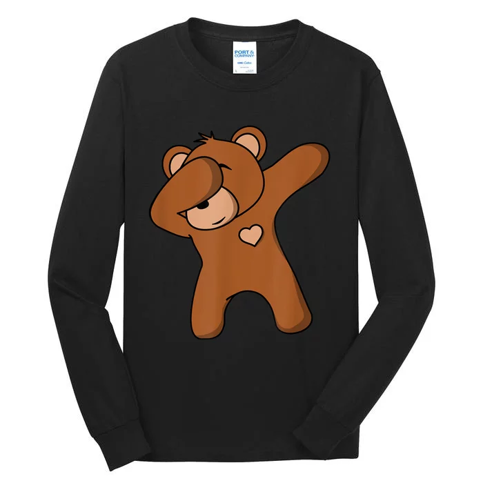 Bear Dancing DAB Bear Party Dancing Bear Teddy Tall Long Sleeve T-Shirt