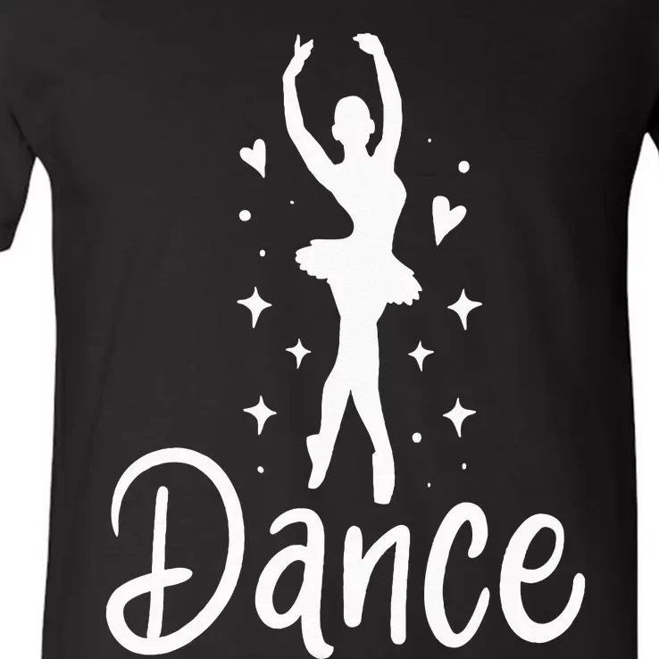 Ballet Dancer Dancing Dance School Ballet Lover Gift V-Neck T-Shirt