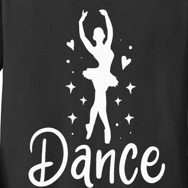 Ballet Dancer Dancing Dance School Ballet Lover Gift Kids Long Sleeve Shirt