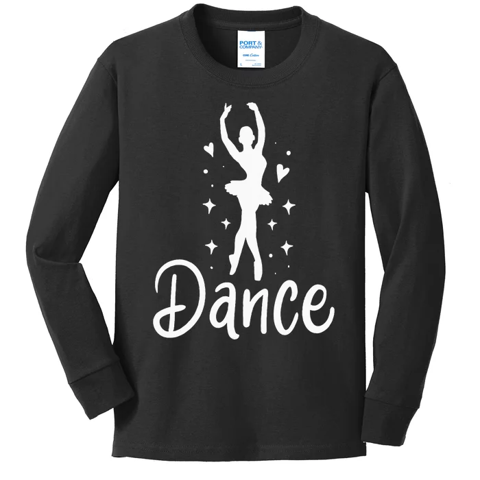 Ballet Dancer Dancing Dance School Ballet Lover Gift Kids Long Sleeve Shirt