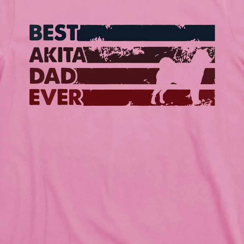 Best Dog Dad Ever Father Akita T-Shirt