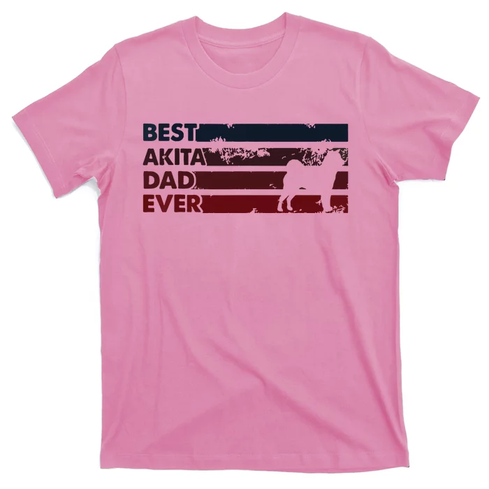 Best Dog Dad Ever Father Akita T-Shirt