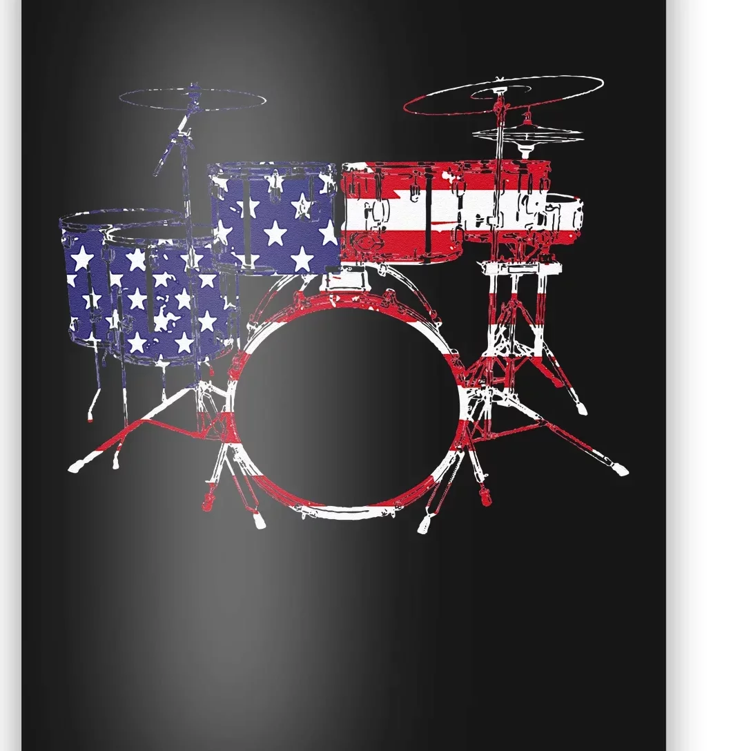 Best Drum Design For Wo Drum Set Drumming Drummer Poster