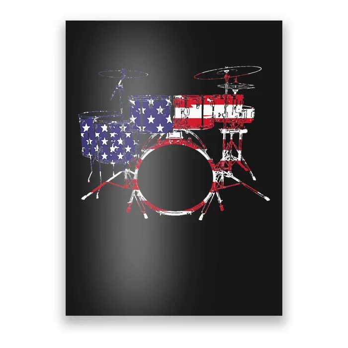 Best Drum Design For Wo Drum Set Drumming Drummer Poster