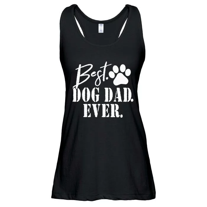 Best Dog Dad Ever Father's Day Ladies Essential Flowy Tank