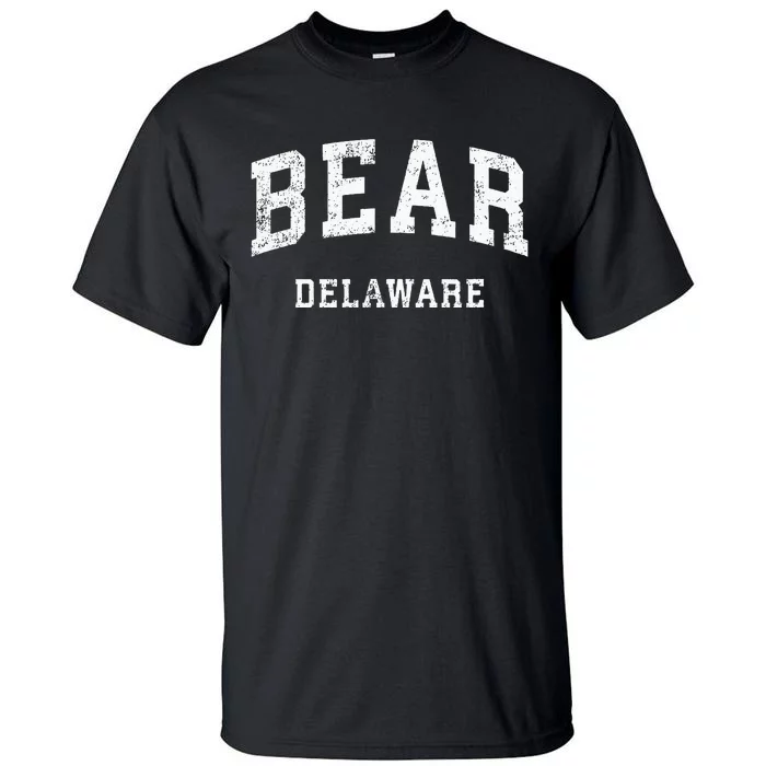 Bear Delaware DE Vintage Athletic Sports Design Tall T-Shirt