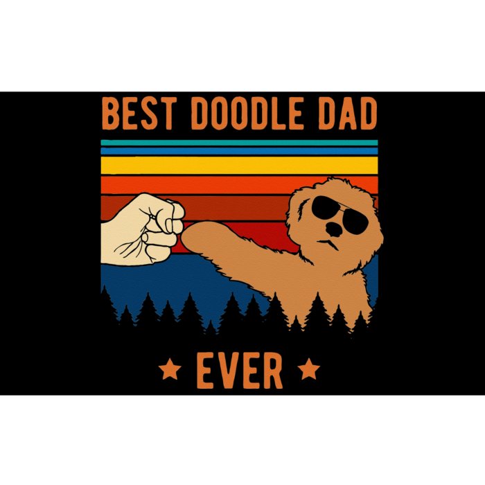 Best Doodle Dad Ever Funny Dog Goldendoodle Labradoodle Bumper Sticker