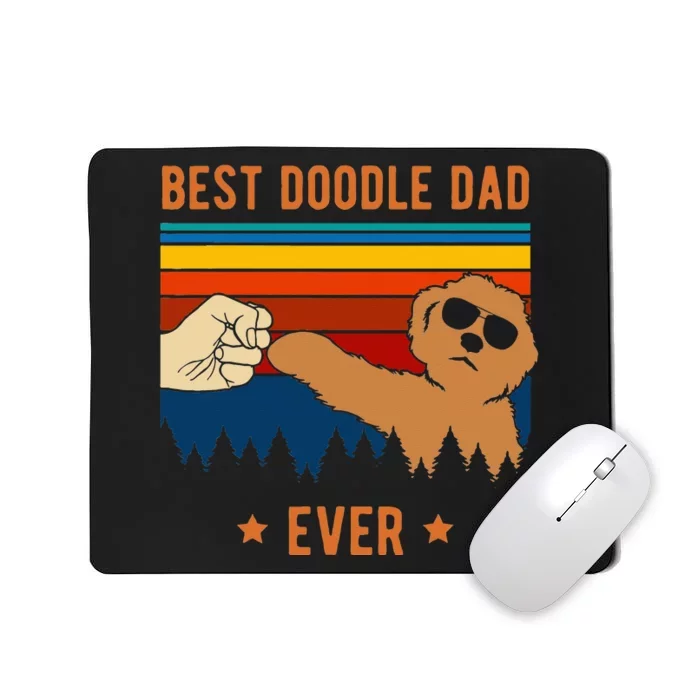 Best Doodle Dad Ever Funny Dog Goldendoodle Labradoodle Mousepad