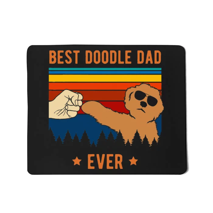 Best Doodle Dad Ever Funny Dog Goldendoodle Labradoodle Mousepad