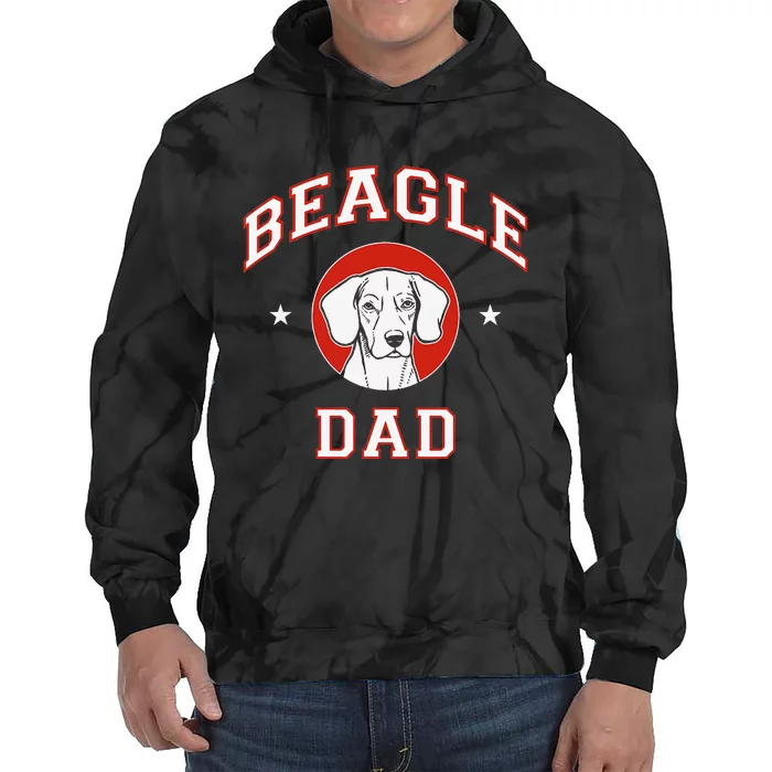 Beagle Dad Dog Father Tie Dye Hoodie