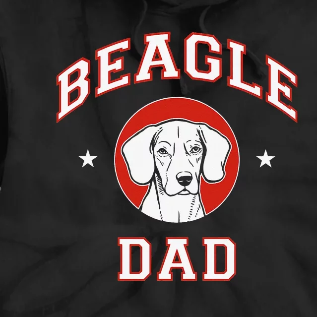 Beagle Dad Dog Father Tie Dye Hoodie