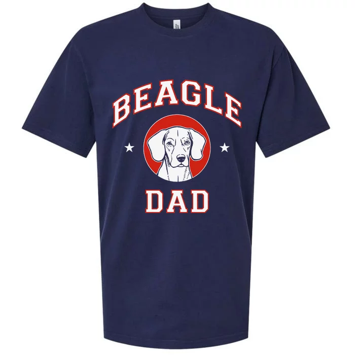 Beagle Dad Dog Father Sueded Cloud Jersey T-Shirt