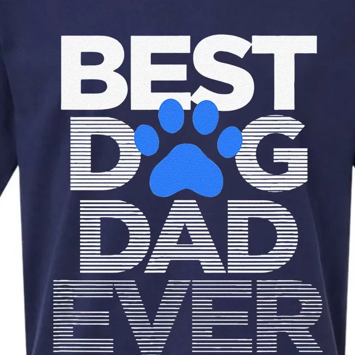 Best Dog Dad Ever Husband Fathers Day Gifts Sueded Cloud Jersey T-Shirt