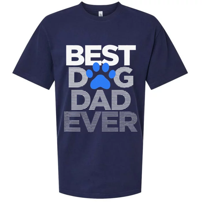 Best Dog Dad Ever Husband Fathers Day Gifts Sueded Cloud Jersey T-Shirt