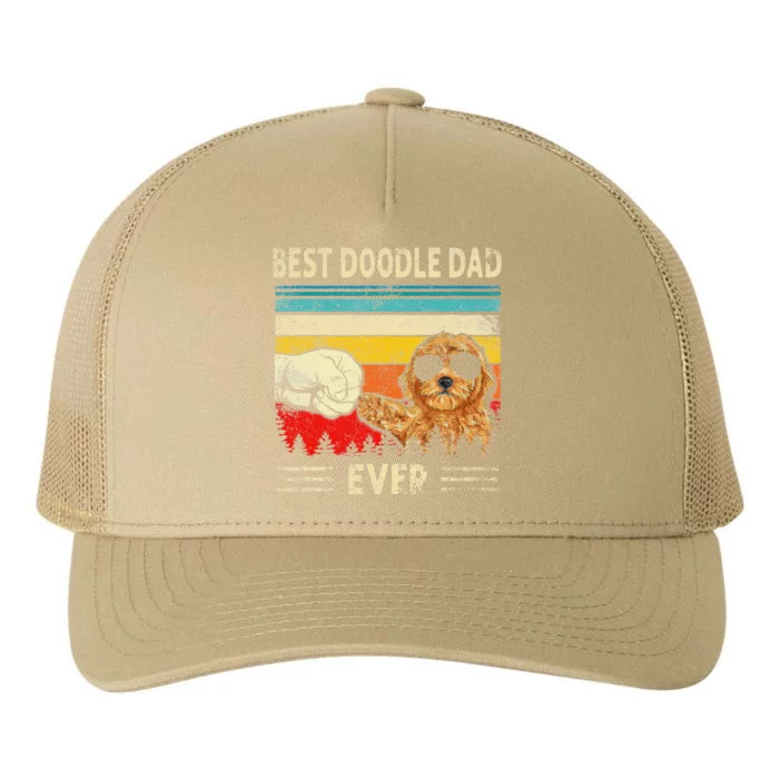 Best Doodle Dad Ever Goldendoodle Dog Dad Gift Fathers Day Yupoong Adult 5-Panel Trucker Hat