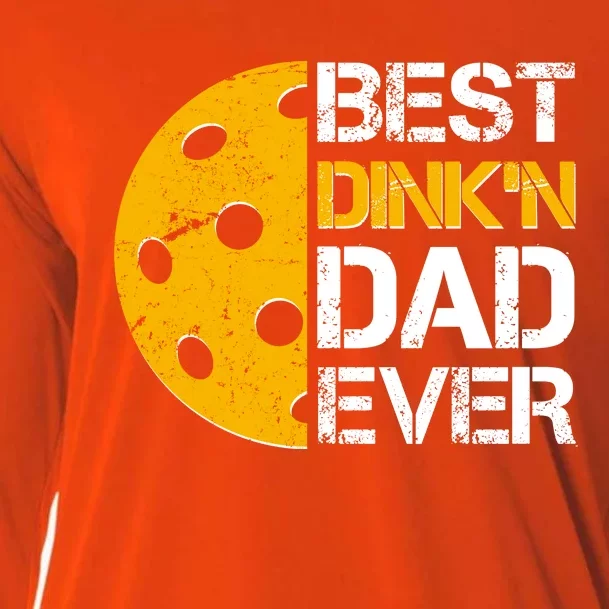 Best Dinkn Dad Ever Pickle Ball Cooling Performance Long Sleeve Crew